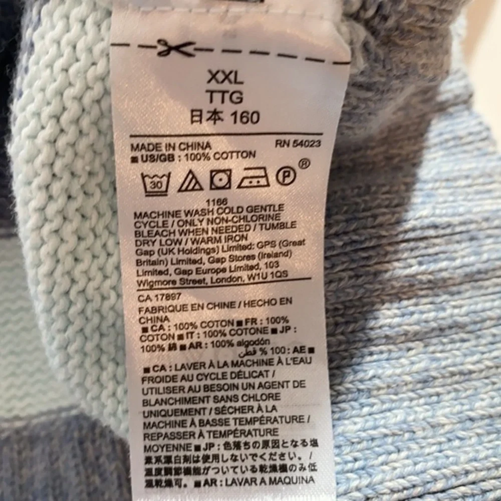 Gap Kids Cotton Stripe Sweater -Size XXL